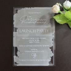 Acrylic Invitation Card Holiday Greeting Card Wedding Invitation 